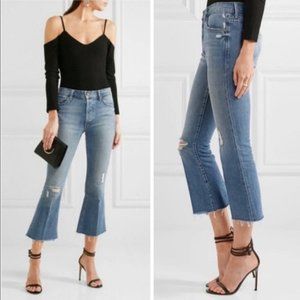 MOTHER The Nomad Crop Fray Jeans Twice As Nice